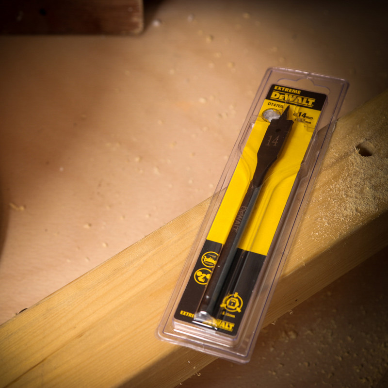 DeWalt Extreme Impact Rated Flat Wood Drill Bit 14 x 152mm
