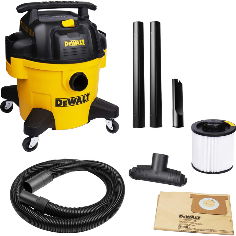 DeWalt DXV23PTA 23L Wet & Dry Vacuum Cleaner with Power Tool Take Off 230V