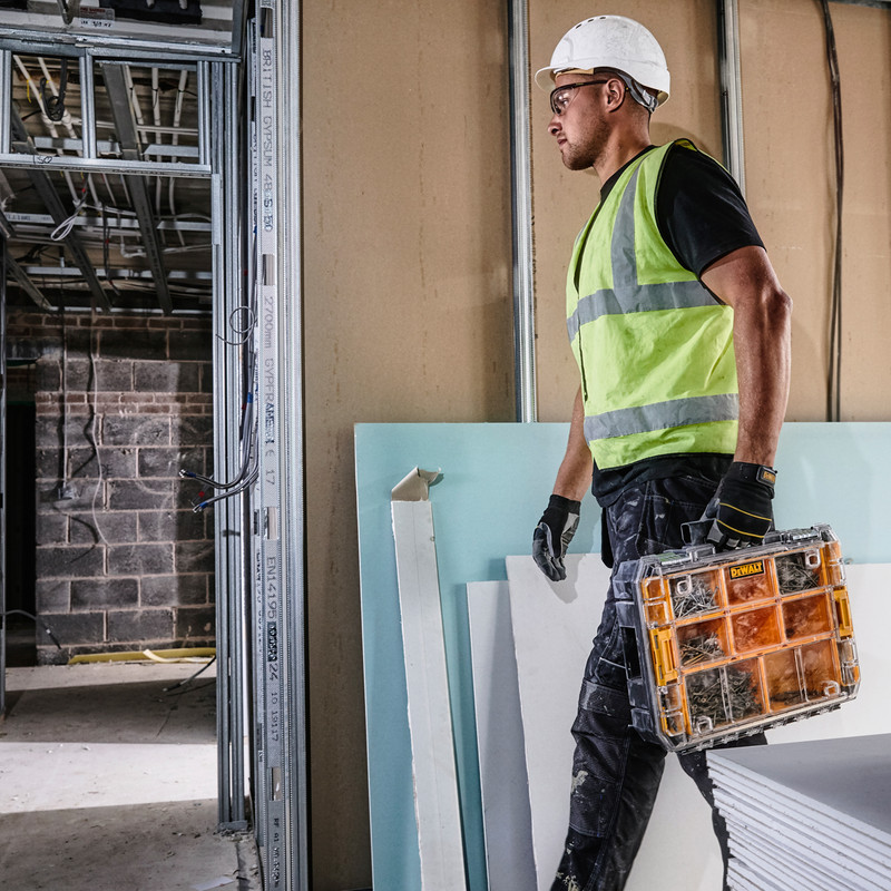 DeWalt TSTAK 2.0 Deep Organiser Top & High Capacity Organiser Combo