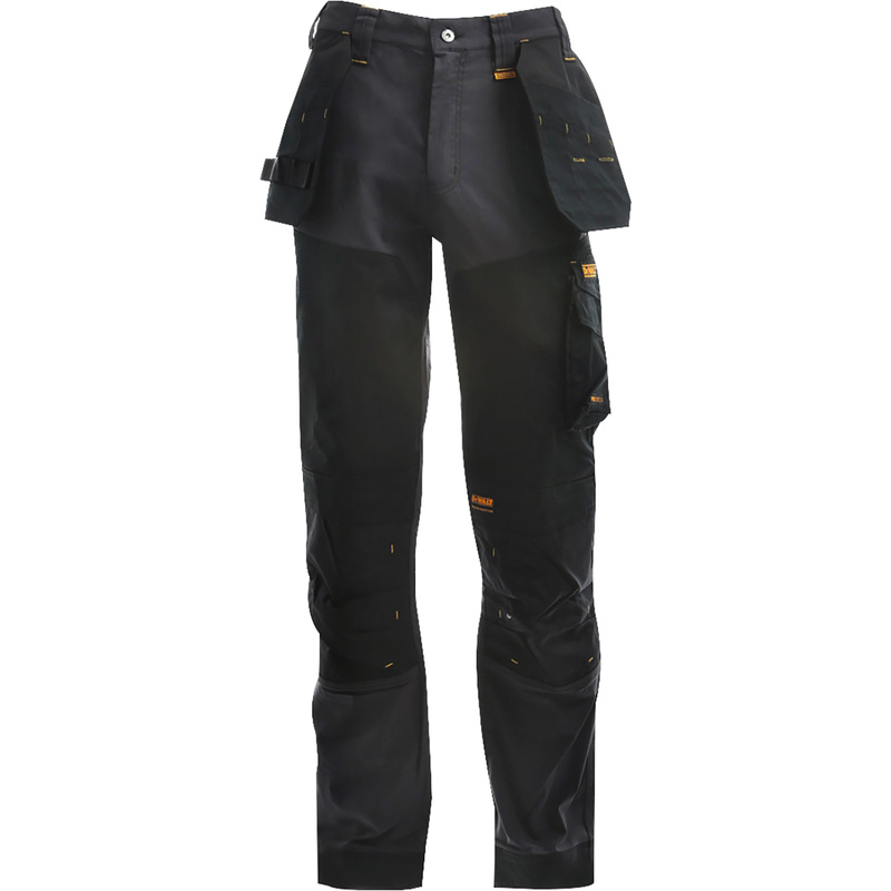 DeWalt Memphis Full Stretch Holster Pocket Trousers Grey/Black 40" S
