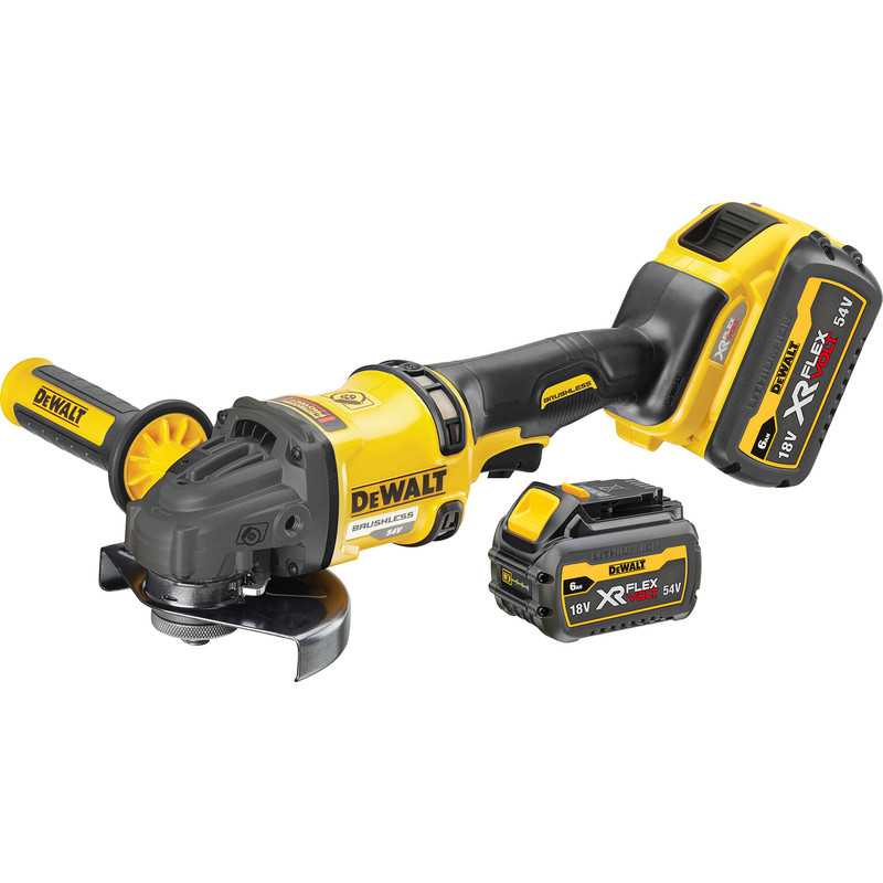 DeWalt DCG418 54V XR FlexVolt High Power 125mm Angle Grinder 2 x 6.0Ah
