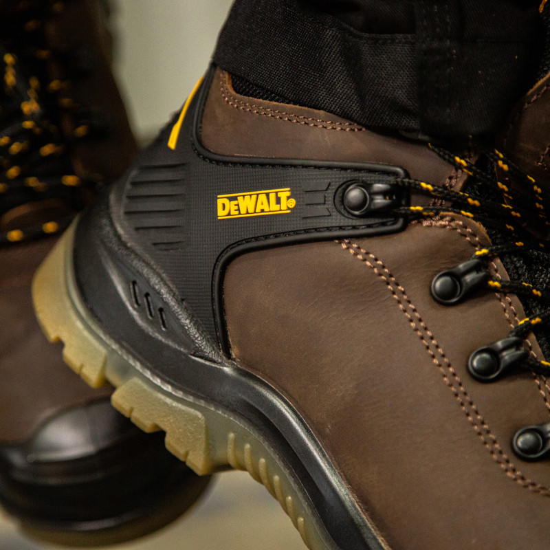 DeWalt Newark Waterproof Safety Boots Dark Brown Size 12