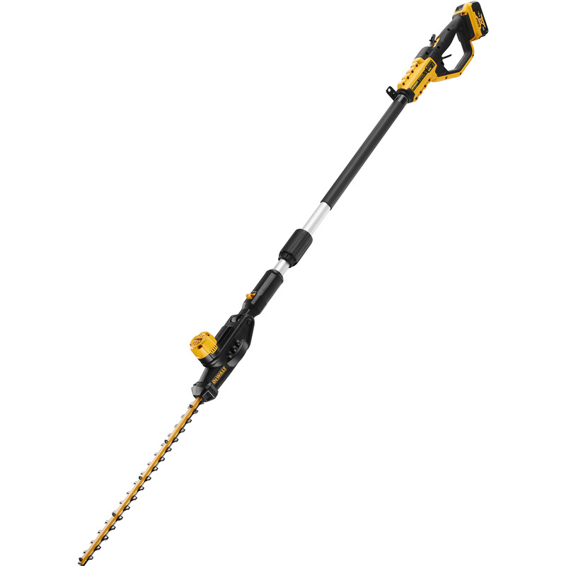 DeWalt DCMPH566 18V XR 55cm Cordless Long Reach Hedge Trimmer 1 x 5.0Ah