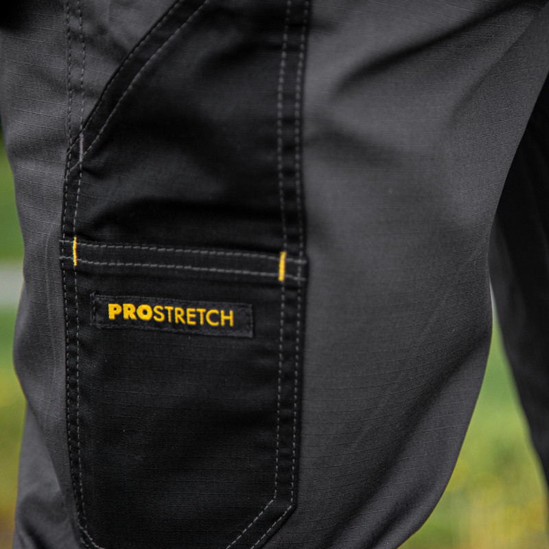 DeWalt Aspen Ripstop Stretch Holster Pocket Trousers Grey/Black 36" L