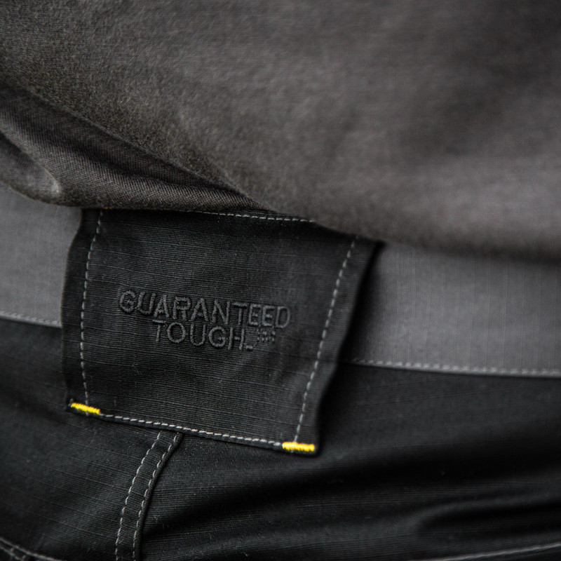 DeWalt Aspen Ripstop Stretch Holster Pocket Trousers Grey/Black 40" S