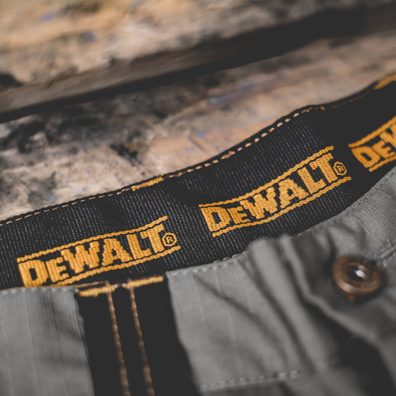 DeWalt Ripstop Holster Pocket Shorts 36" Grey