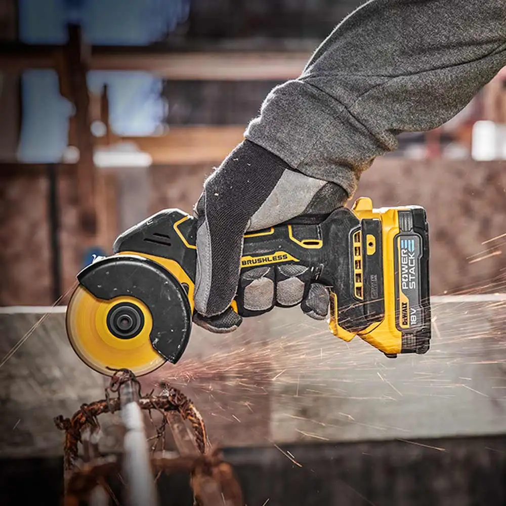 DEWALT 18V XR Brushless 75mm Cut Off Saw Skin DCS438N-XJ