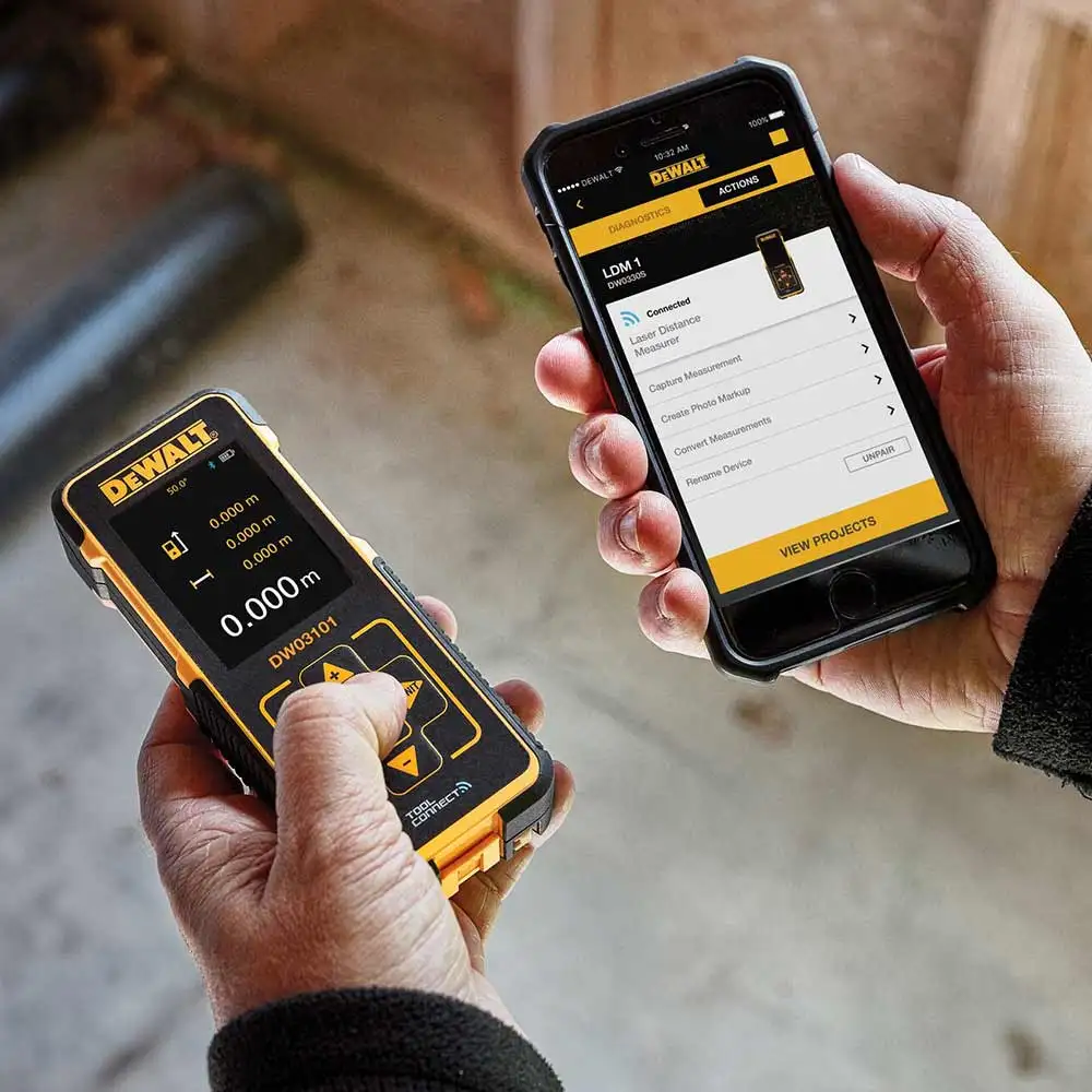 DEWALT 100m Tool Connect Laser Distance Measurer DW03101-XJ