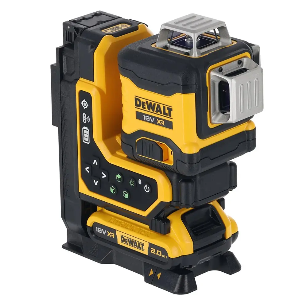 DEWALT 18V XR 3 x 360 Degree 1 x 2.0Ah Multiline Green Laser Level with Remote DCLE34035D1-XE