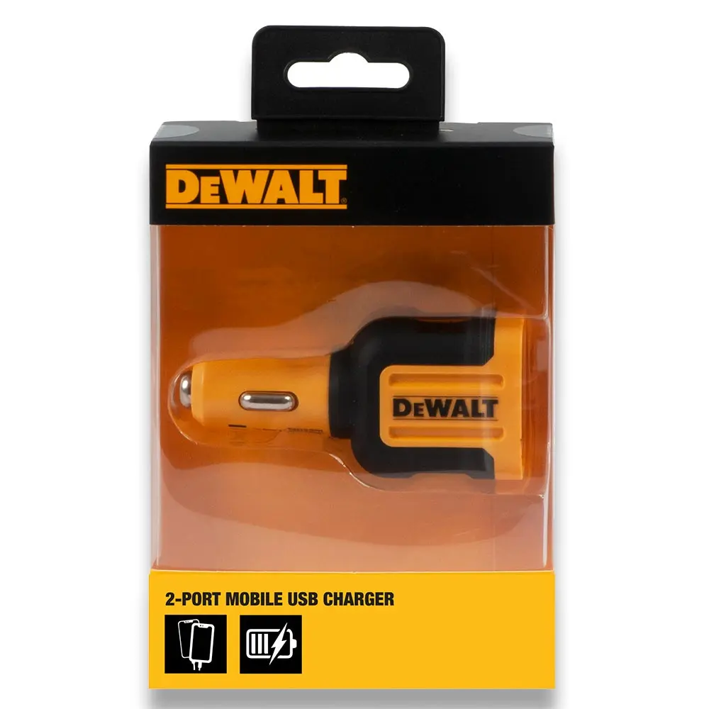DEWALT 24W 2-Port Mobile USB Charger 1419008DWE