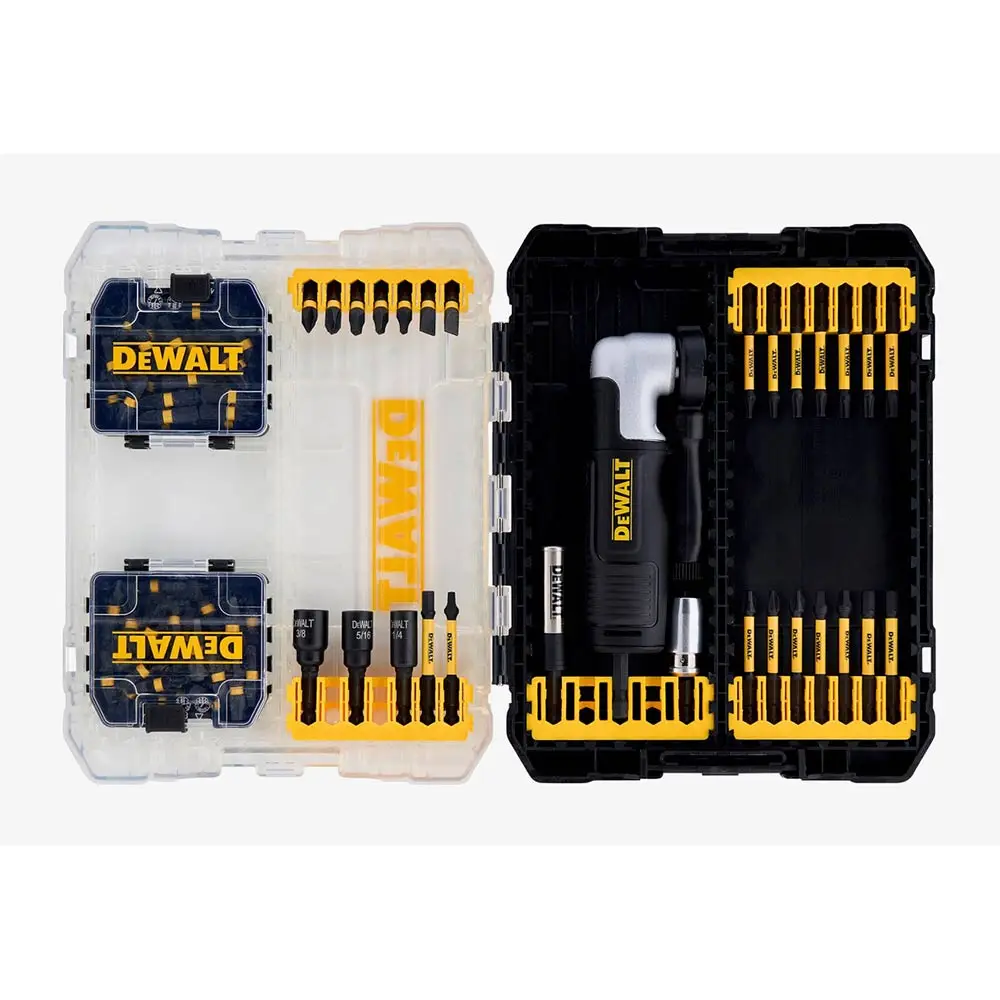 DEWALT 80 Piece Screwdriver Bit & Drill Set with Right Angle Attachment DWAFT80PCSET