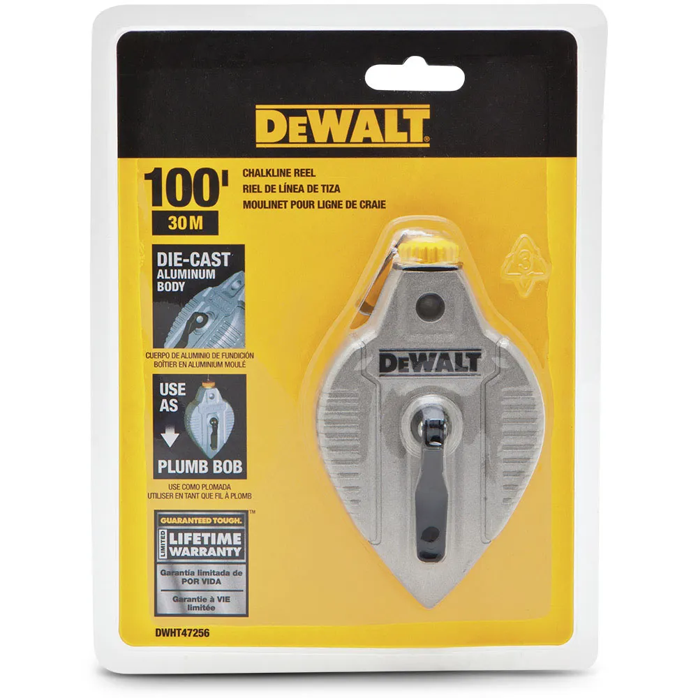 DEWALT 30m Aluminium Chalk Line Reel DWHT47256