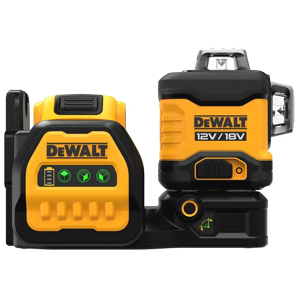 DEWALT 18V 2.0Ah 3x360 Degree Green Beam Multi-Line Laser Level Kit DCE089D1G18-XE