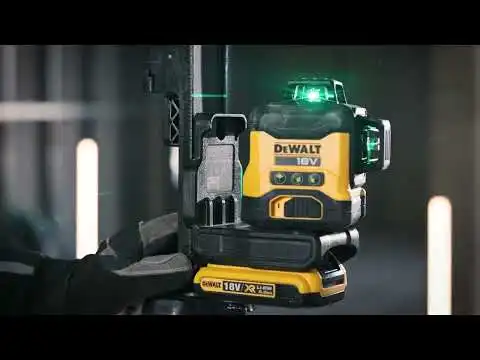 DEWALT 18V XR Compact 3 x 360 Degree Multiline Laser Kit Green DCLE34031D1-XE