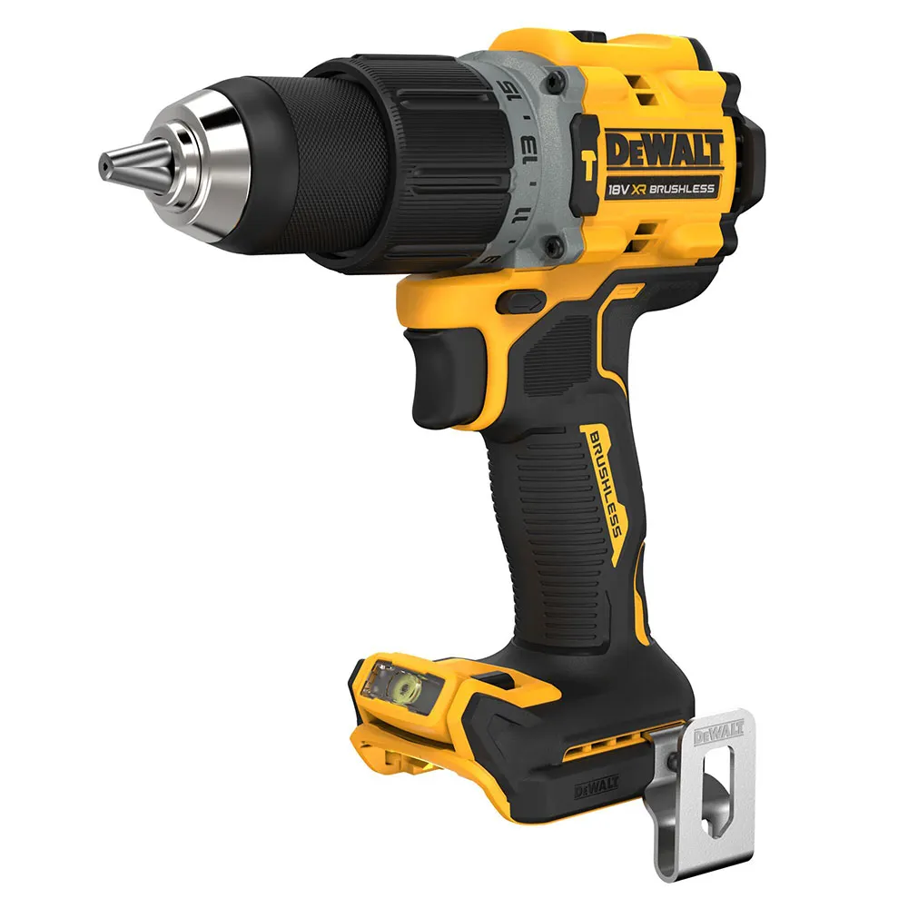 DEWALT 18V Brushless 2 Speed Compact Premium Hammer Drill Skin DCD805N-XJ