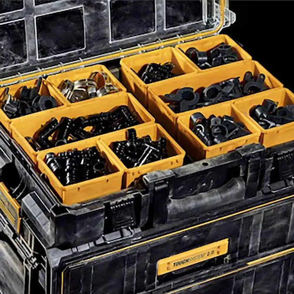 DEWALT Toughsystem 2.0 Clear Lid Organiser DS100 DWST83394-1