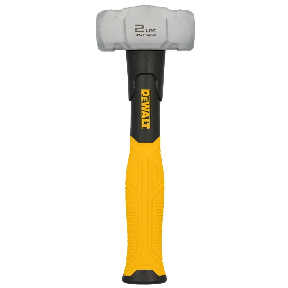 DEWALT 2lb/1.3kg Fibreglass Rubber Grip Club Hammer DWHT56151-1