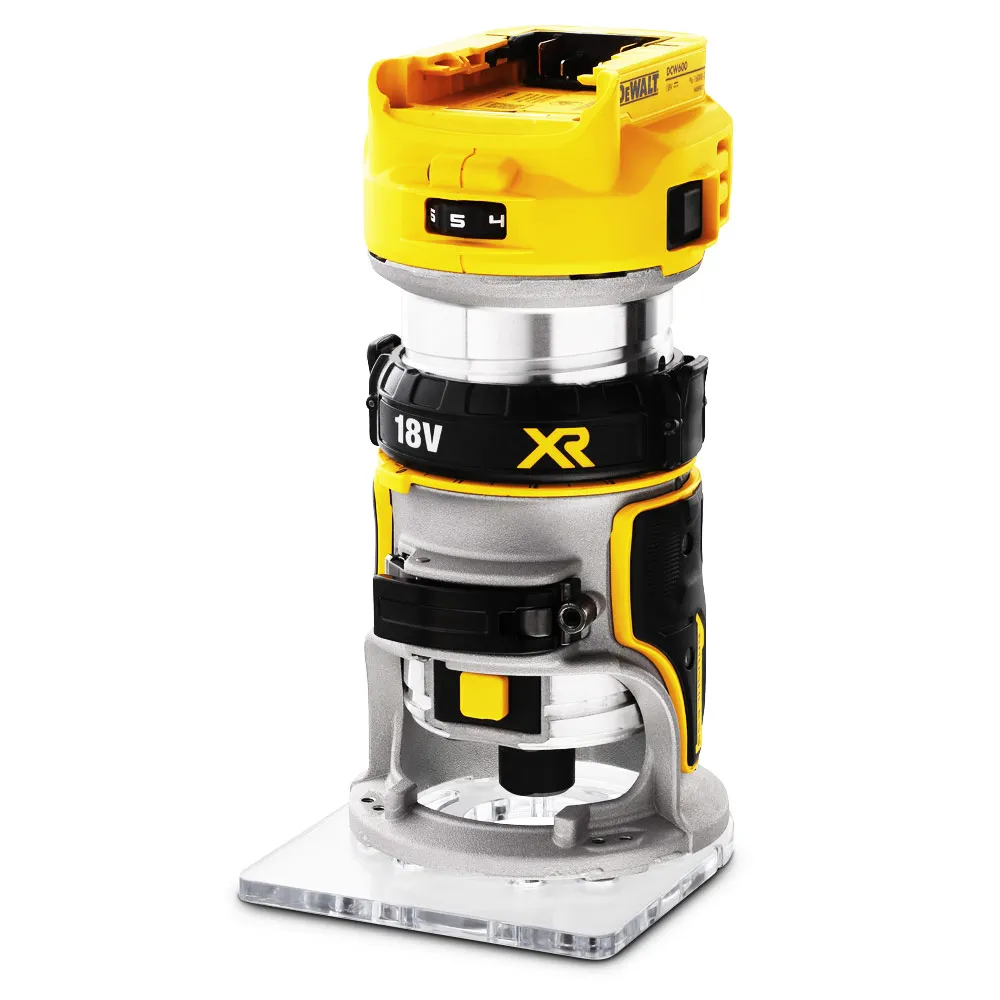 DEWALT 18V Brushless XR 8mm Router with Plunge Base Skin DCW604N-XJ