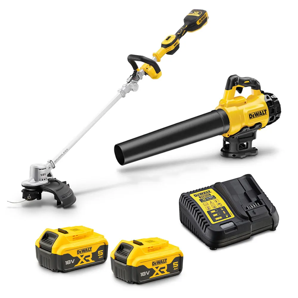 DEWALT 18V Brushless 2 Piece 2 x 5.0Ah Combo Kit DCZ241P2-XE