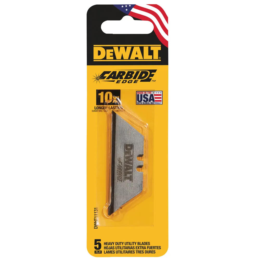 DEWALT Carbide Utility Blades - 5 Piece DWHT11131
