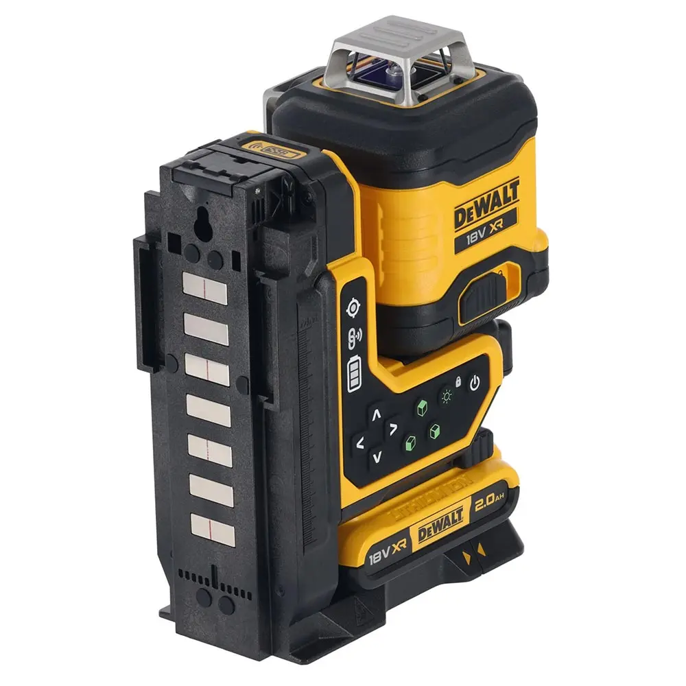 DEWALT 18V XR 3 x 360 Degree 1 x 2.0Ah Multiline Green Laser Level with Remote DCLE34035D1-XE