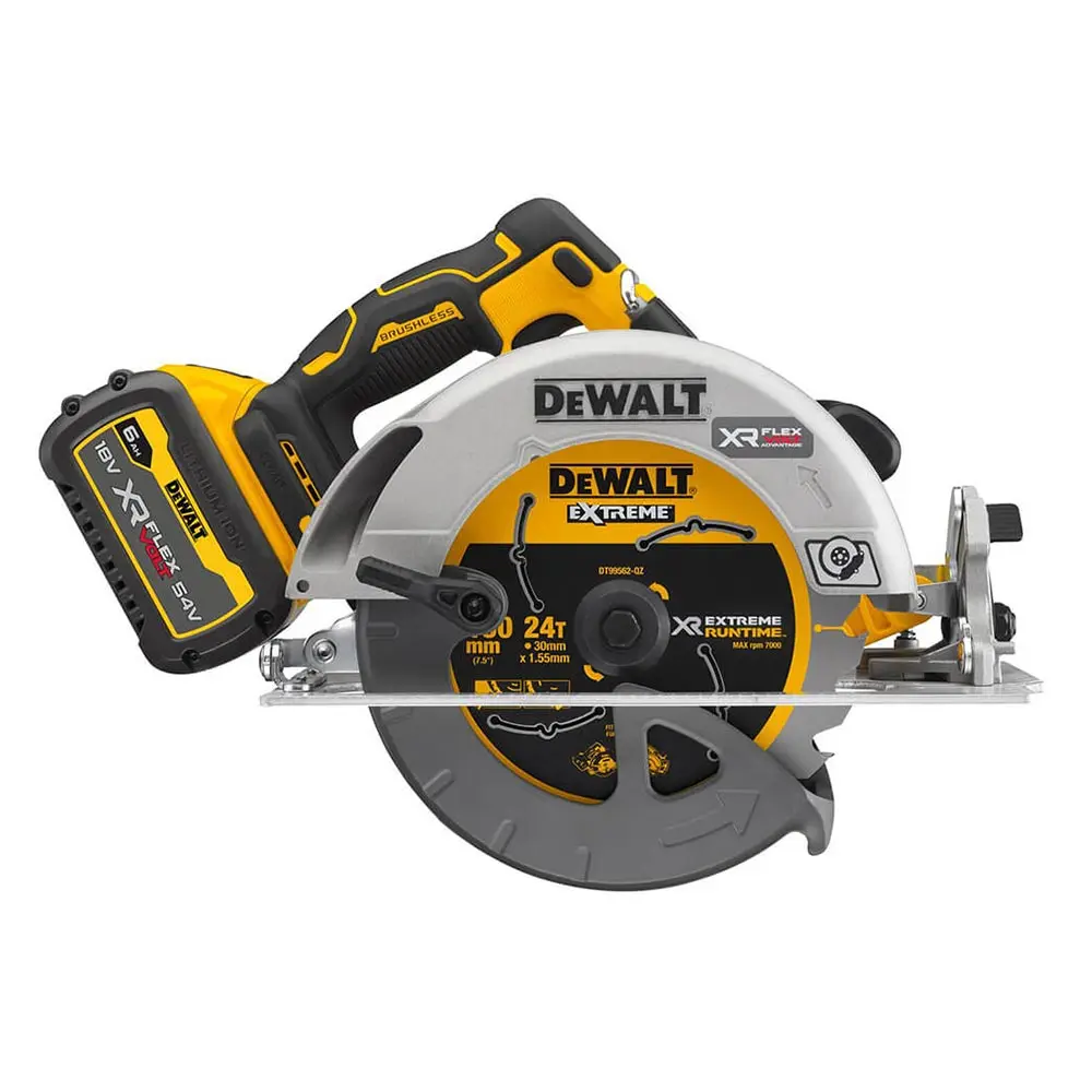 DEWALT 18V Brushless XR FLEXVOLT Advantage 6.0AH Circular Saw Kit DCS573T1-XE