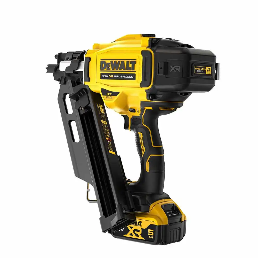 DEWALT 50-90mm 1 x 5.0ah Framing Nailer Kit DCN930P1-XE