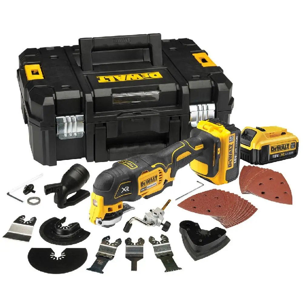 DEWALT 18V XR Brushless 2 x 4.0Ah Oscillating Multi Tool Kit DCS355M2-XE