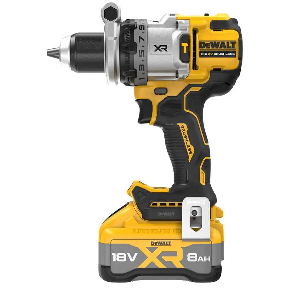 DEWALT 18V XR 1 x 8.0Ah 13mm 3 Speed Hammer Drill Kit DCD1007WW1T-XE