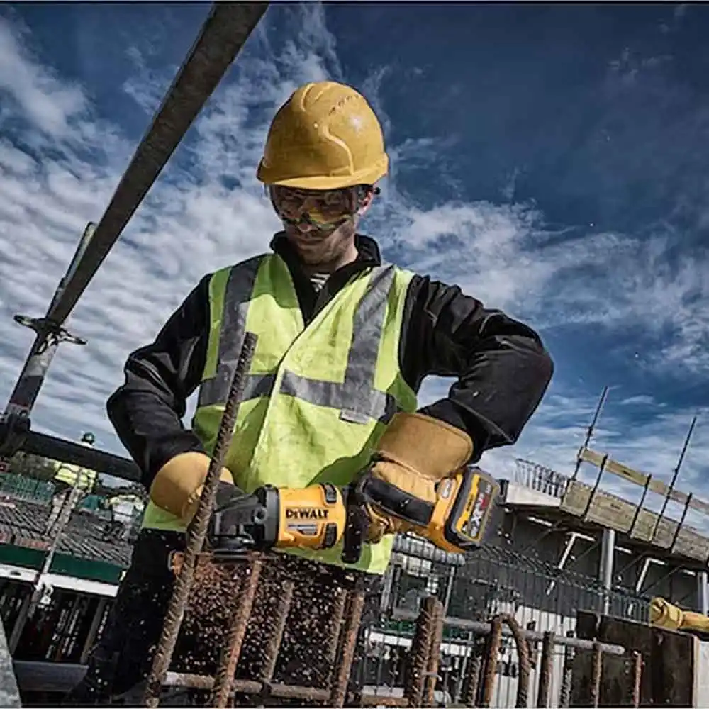 DEWALT 54V XR FLEXVOLT Brushless 125mm Angle Grinder with Side Handle Detect Skin DCG418SHDN-XJ