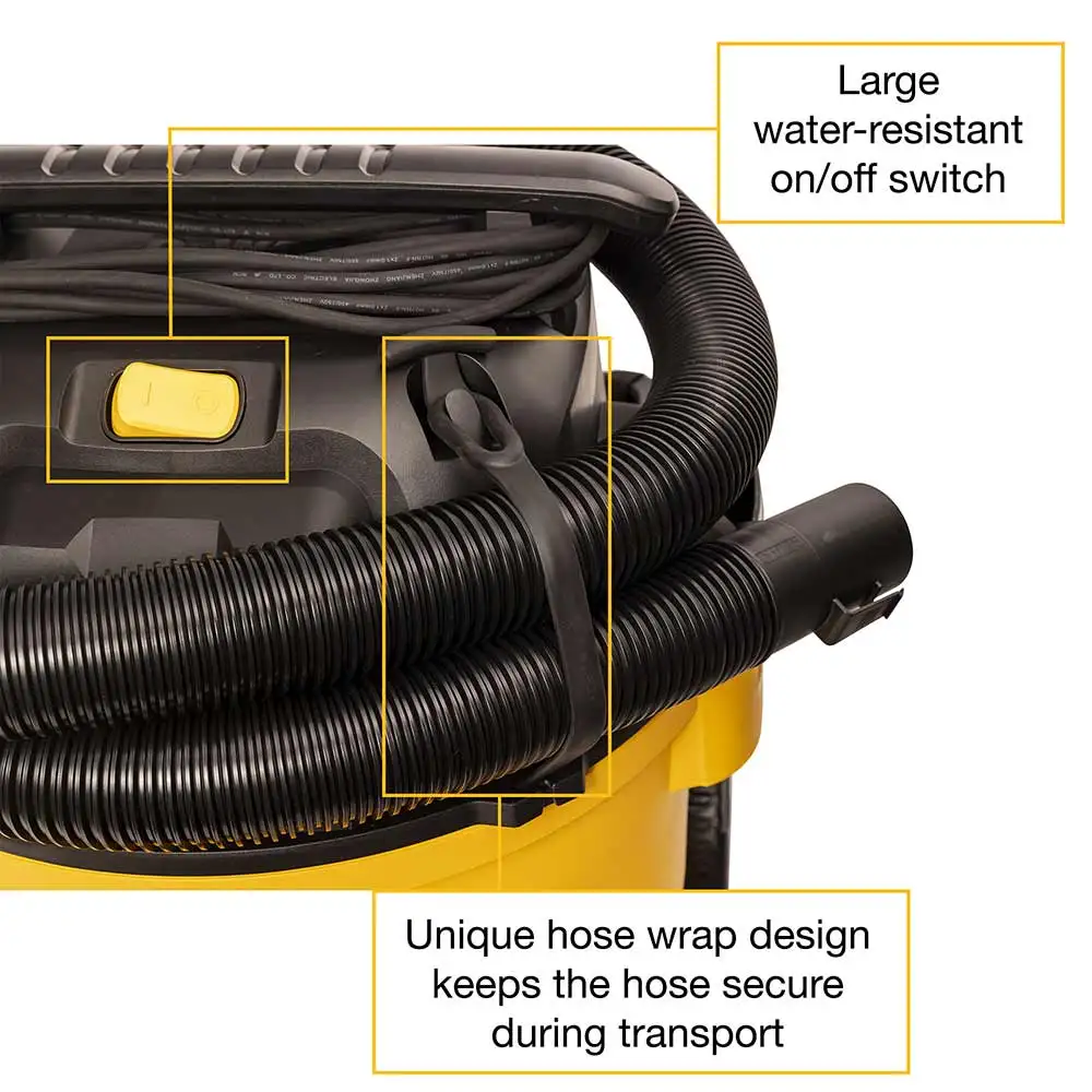 DEWALT 1150W 23L Polyurethane Wet/Dry Vacuum DXV23P