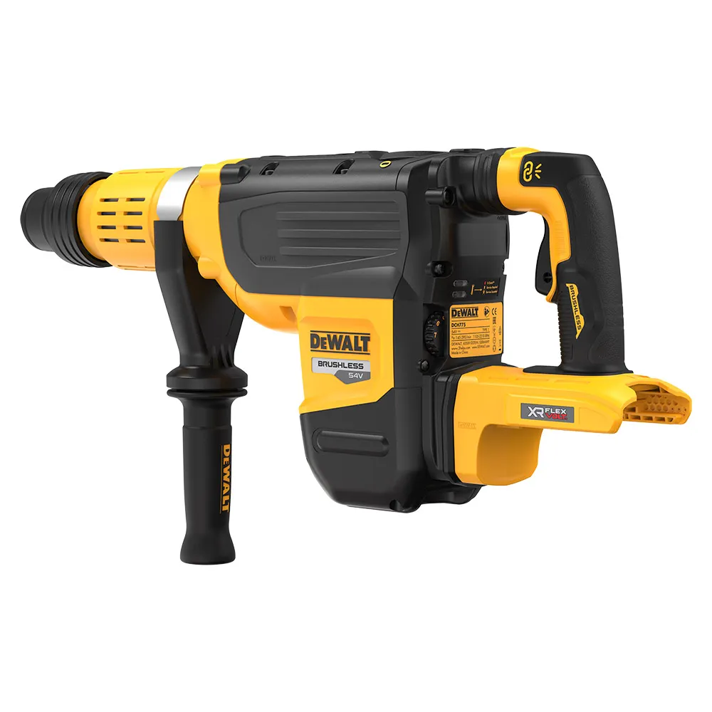 DEWALT 54V Xr FLEXVOLT SDS-Max 52mm Rotary Hammer Skin DCH775N-XJ