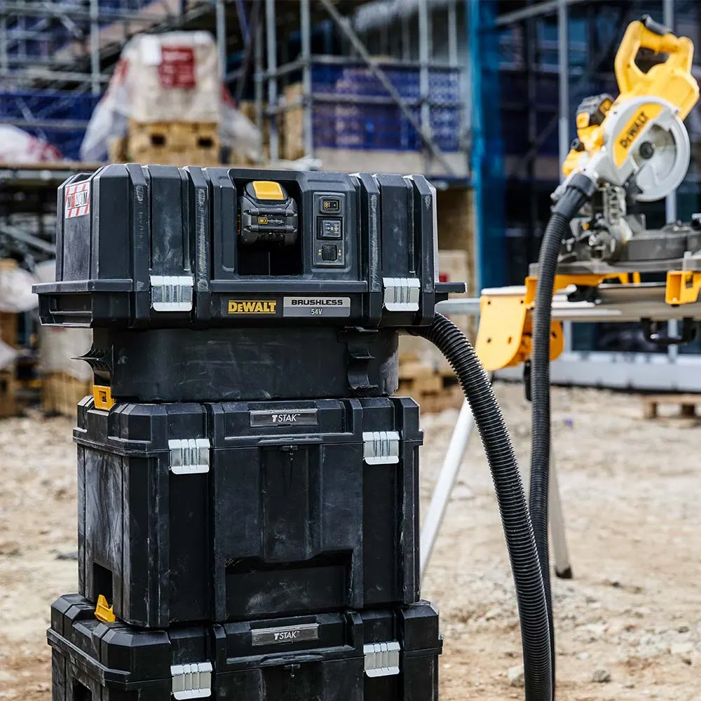 DEWALT 54V XR FLEXVOLT Brushless 2 x 6.0Ah M-Class Dust Extractor Kit DCV586MT2-XE