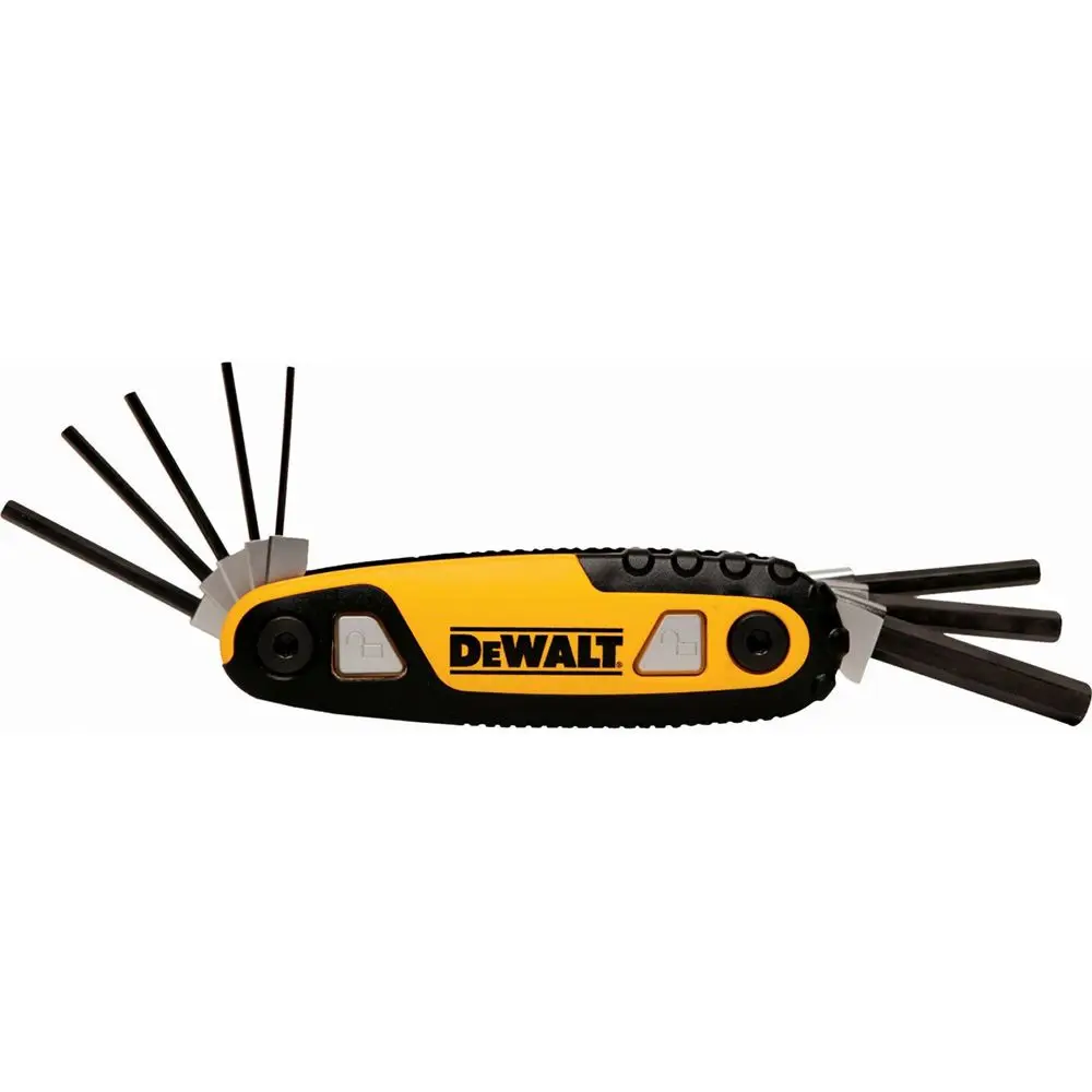 DEWALT Folding Hex Allen Key Set 8pc (SAE) DWHT70262M