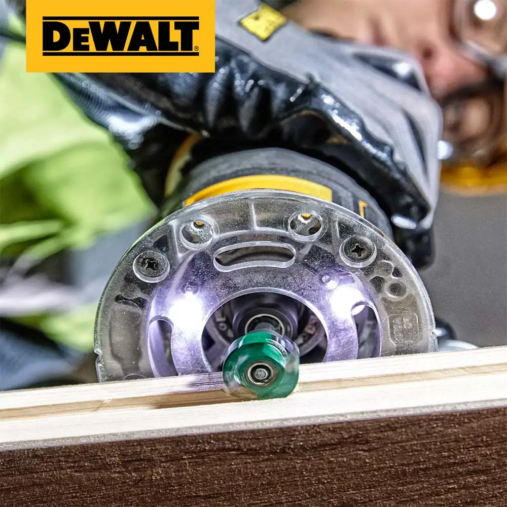 DEWALT 18V Brushless XR 8mm Router with Plunge Base Skin DCW604N-XJ