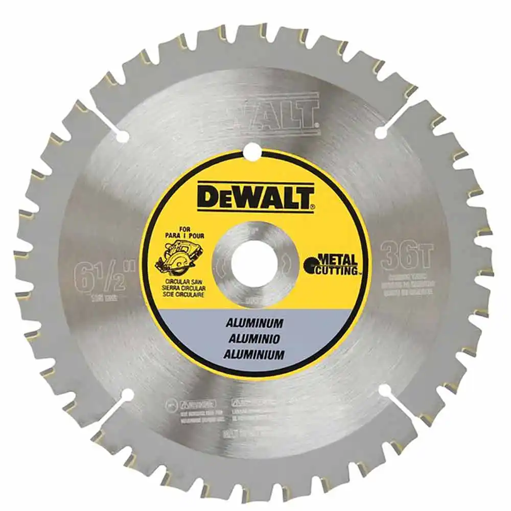 DEWALT DW9152 165mm (6.5") 36T Aluminium Metal Cutting Saw Blade DW9152