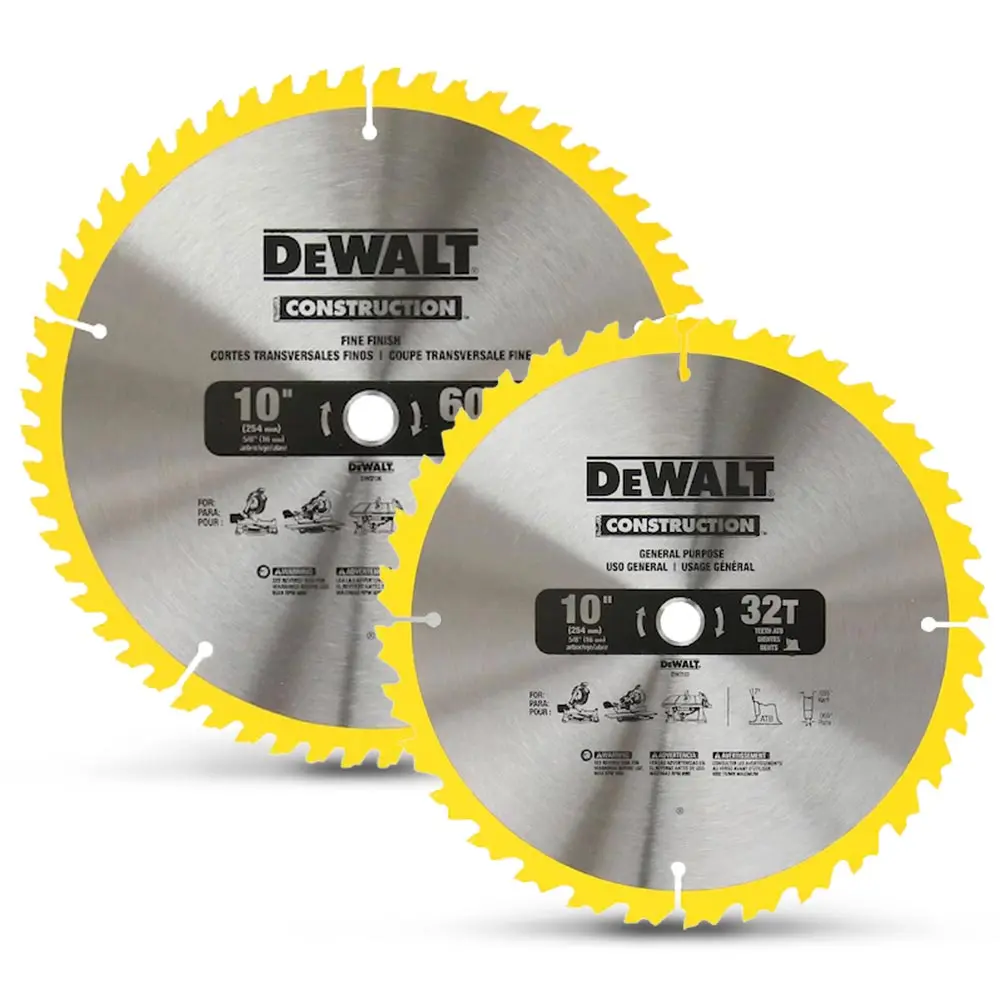 DEWALT 254mm x 16mm Construction Circular Saw Blade Combo Pack DW3106P5
