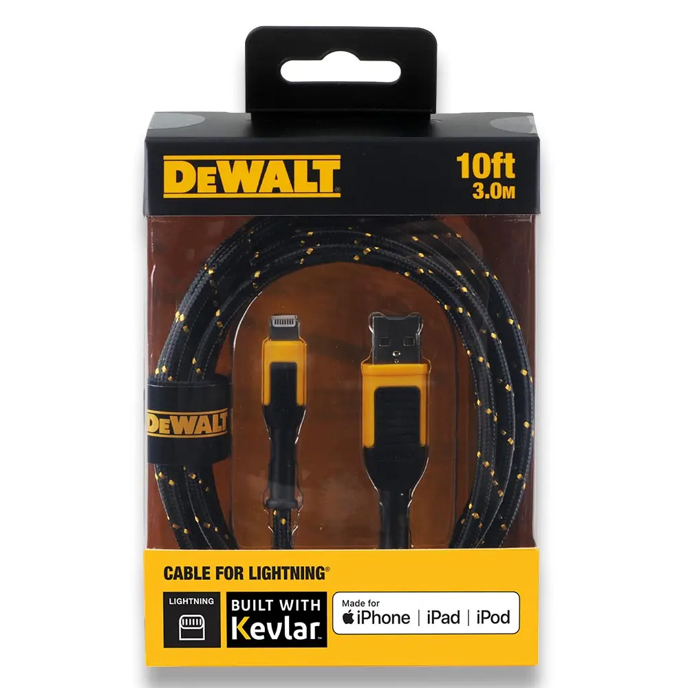DEWALT 3m Braided Lightning Cable 1311326DWE