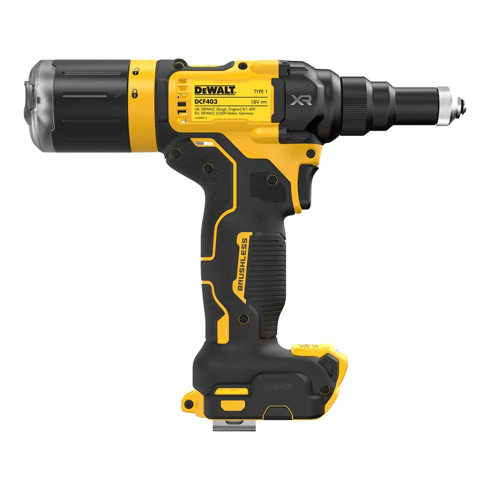 DEWALT 18V XR Brushless 2.4-4.8mm Rivet Tool Skin w/ TSTAK DCF403NT-XJ