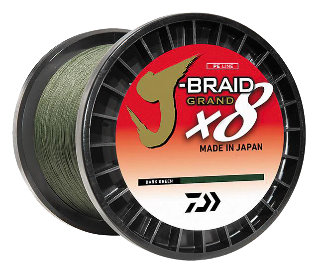 J-BRAID x8 GRAND BRAIDED LINE - DARK GREEN
