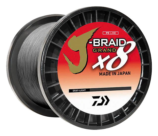 J-BRAID x8 GRAND BRAIDED LINE - GREY LIGHT