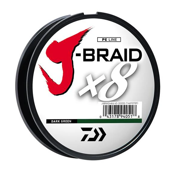 J-BRAID x8 BRAIDED LINE - DARK GREEN