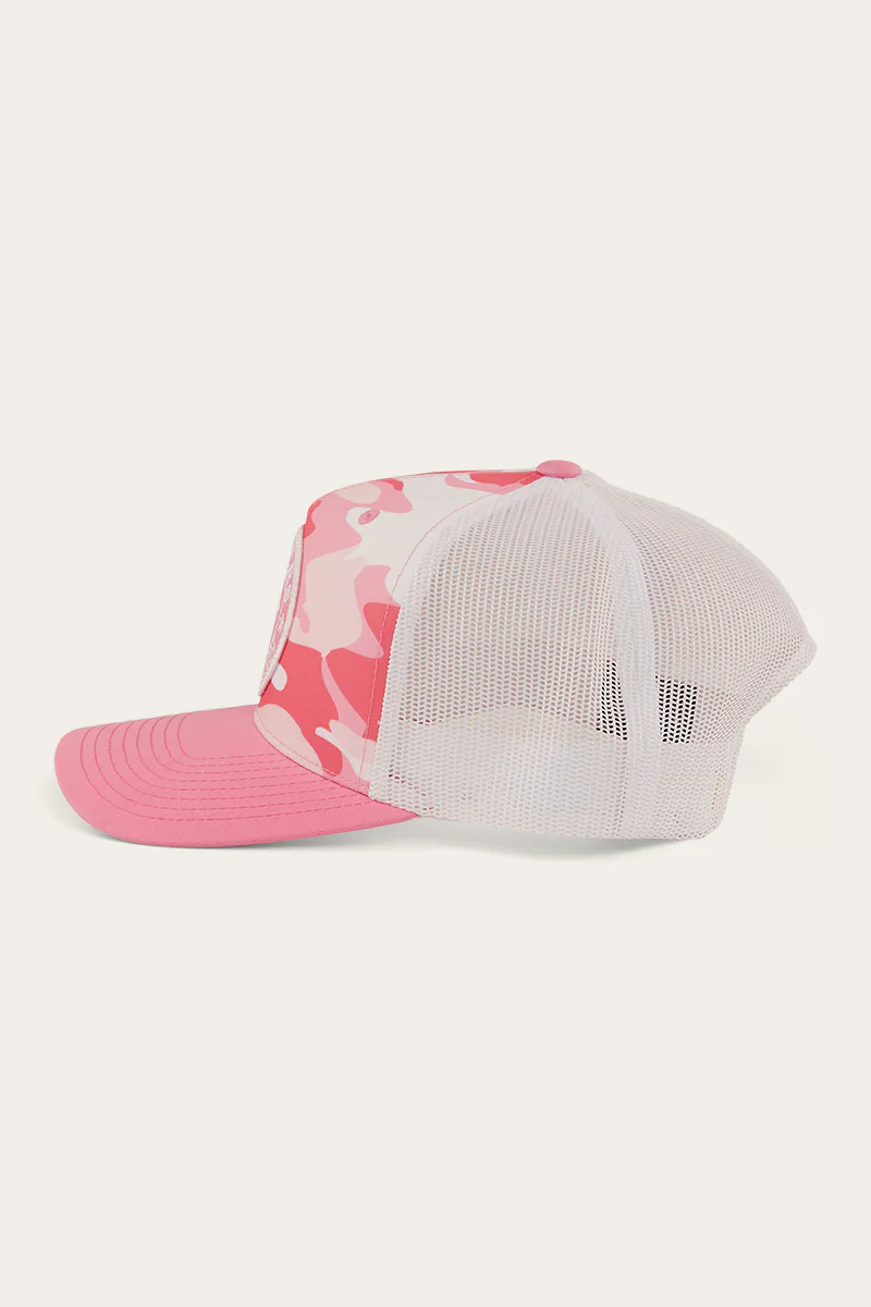 Signature Bull Trucker Cap - Pink Camo
