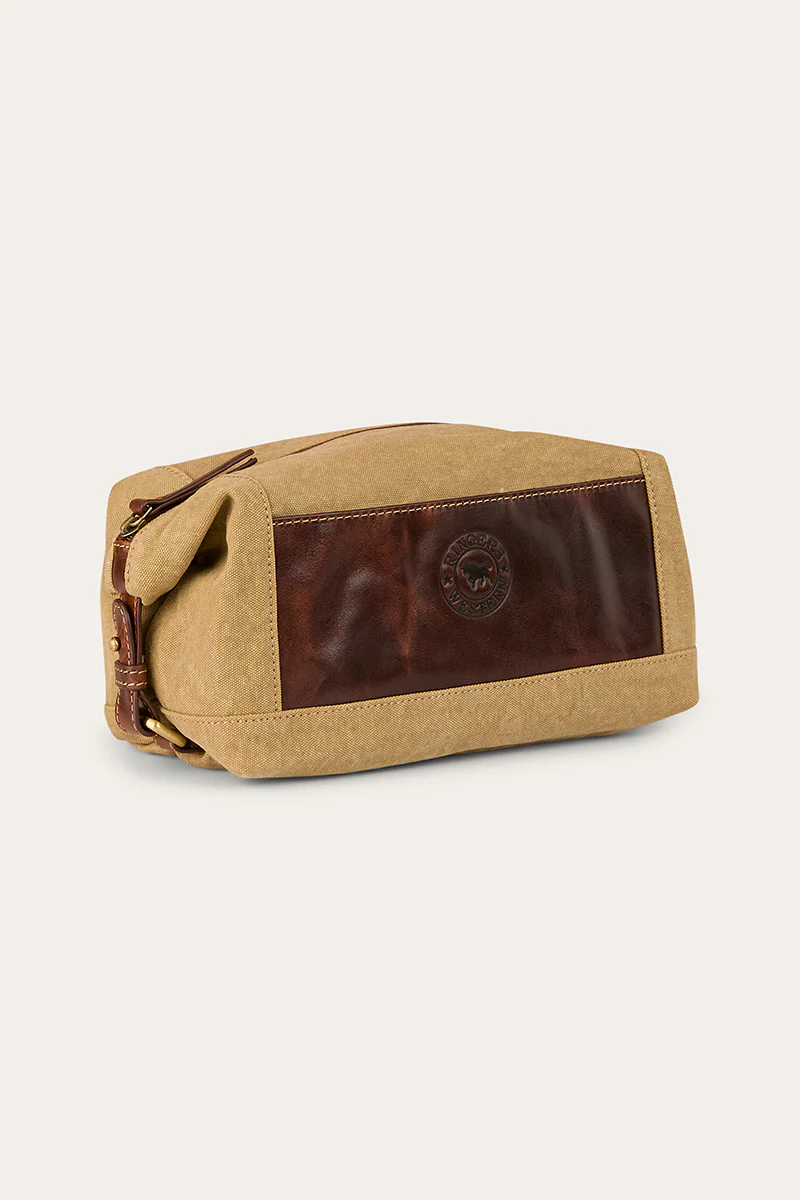 Waxicanvas Toiletry Bag - Cognac