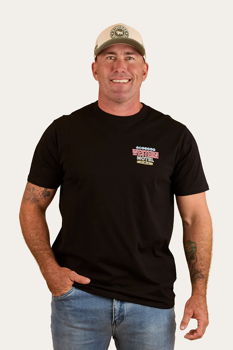 Ride Hard Mens Loose Fit T-Shirt - Black