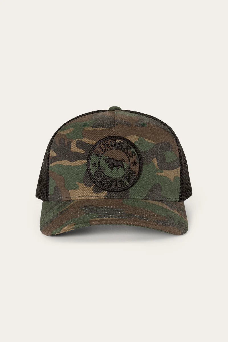 Signature Bull Trucker Cap - Camo/Black