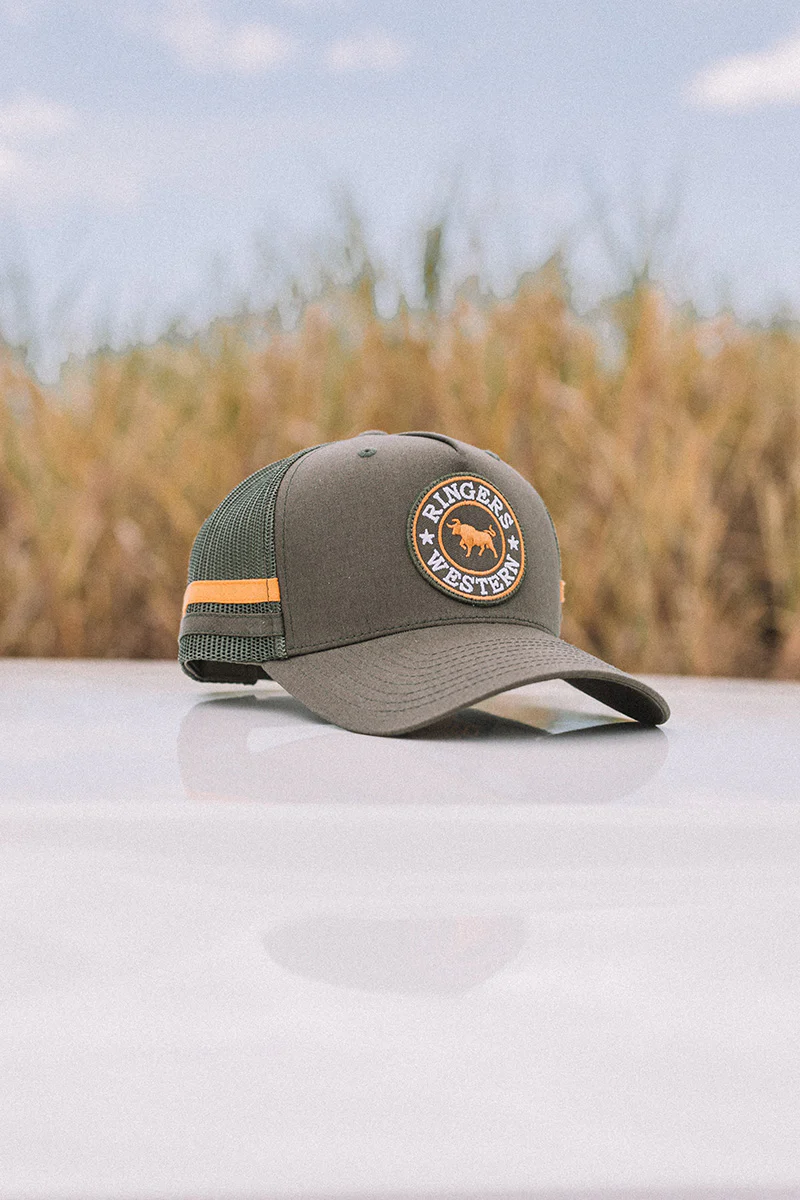 McCoy Trucker Cap - Army/Orange