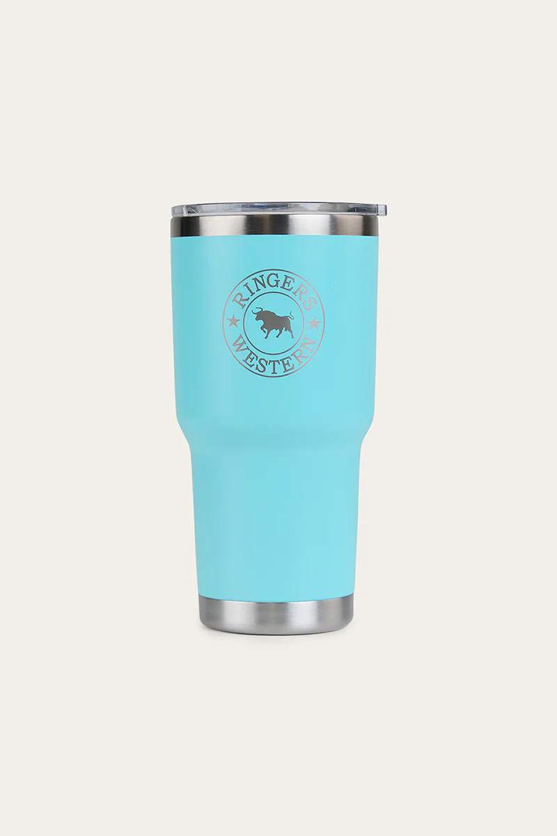 Yarra Powder Coated Insulated Tumbler - Turquoise