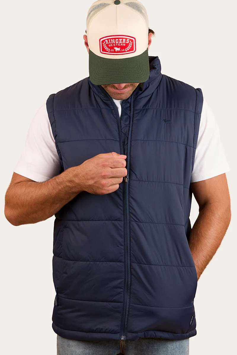 Trooper Mens Puffer Vest - Dark Navy