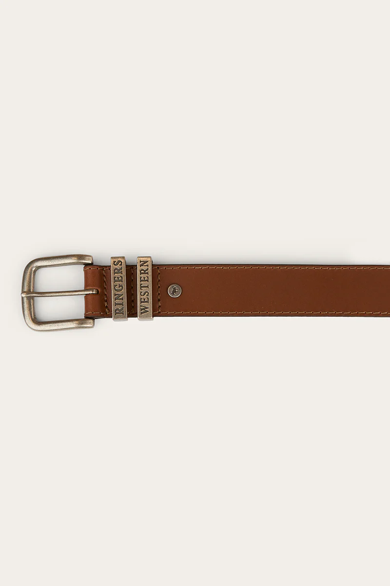 James Kids Belt - Tawny Brown/Silver